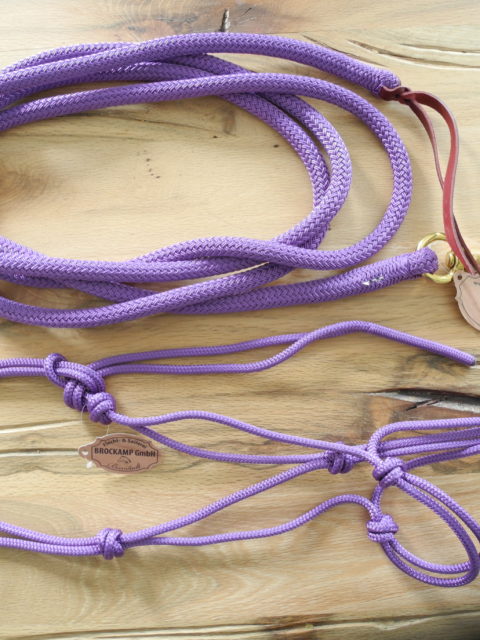 Brockamp Halfter und Rope in lila